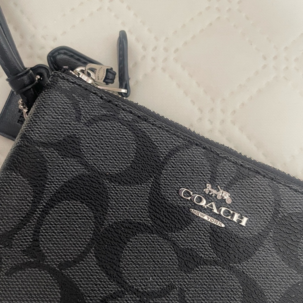 Coach Double Zipper Wristlet - Picture 2 of 4